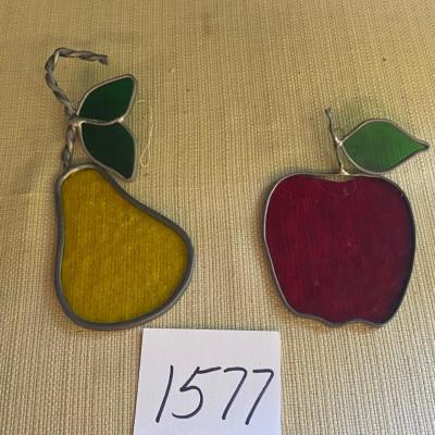 Vintage Stain Glass Fruit