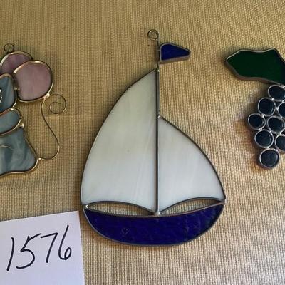 Vintage Stain Glass Sun Catchers