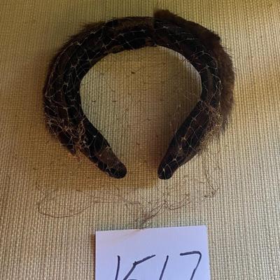 Vintage Brown Fur Band