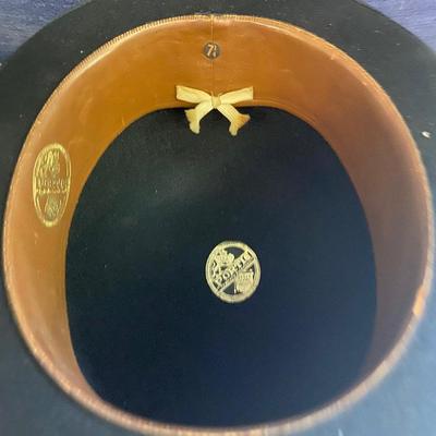 Vintage Black Portis Bowler Derby Hat
