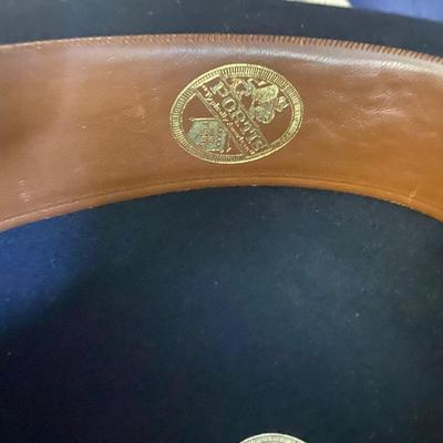 Vintage Black Portis Bowler Derby Hat