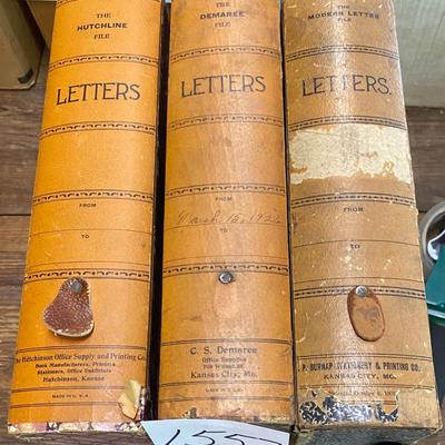 Vintage Letter Book File Storage