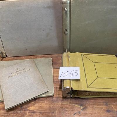 Ledger Books and Profitable Investing 1920s