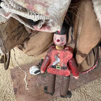Santa Rider with Antique Toys from Cornerstone Christmas Collection