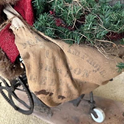 Santa Rider with Antique Toys from Cornerstone Christmas Collection