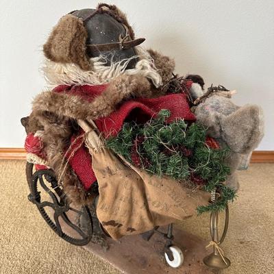 Santa Rider with Antique Toys from Cornerstone Christmas Collection