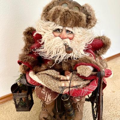 Santa Rider with Antique Toys from Cornerstone Christmas Collection