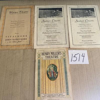 1930s New York Concerts and Theater