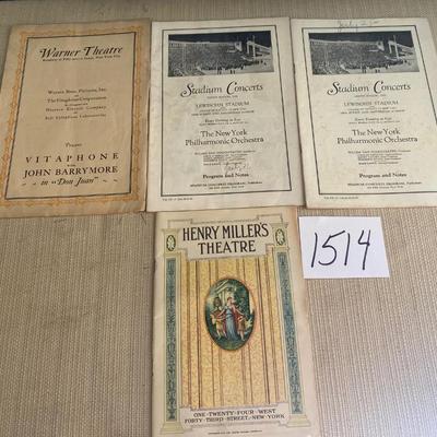1930s New York Concerts and Theater