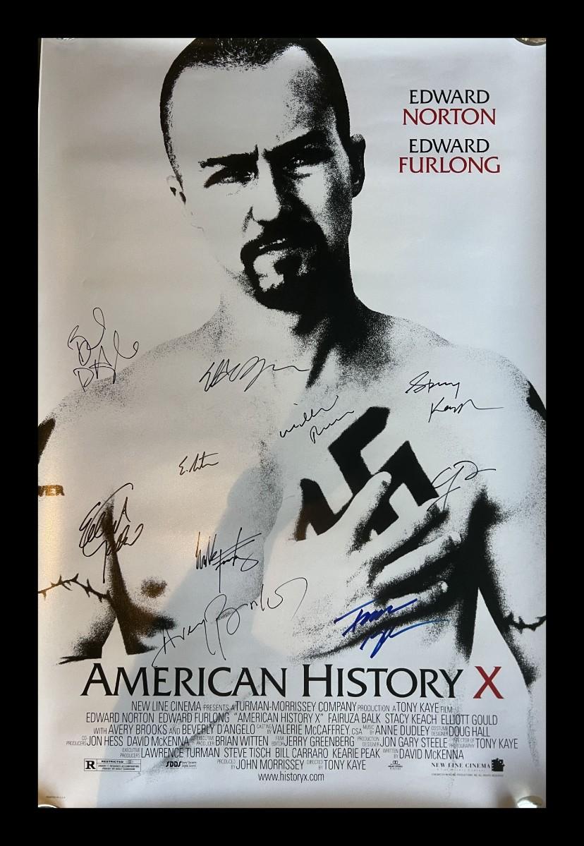 American history x cast signed poster estatesales