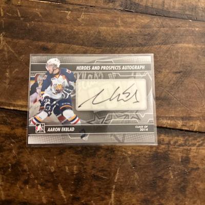 2013-14 In the Game Heroes and Prospects - Autograph #A-AE Aaron Ekblad (AU, RC)