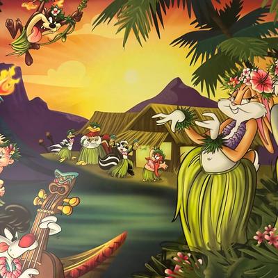 Looney  Tunes Hawaiian Print