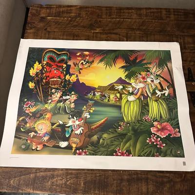 Looney  Tunes Hawaiian Print