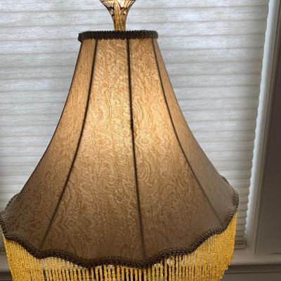 Decorative Table Lamp w/ Beaded Shade