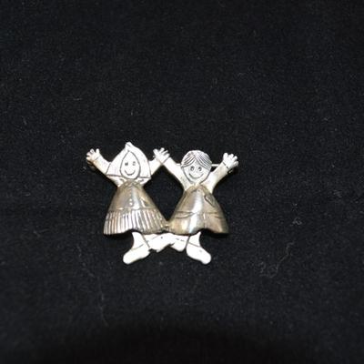LilyWorks EFS Sterling Silver Children Pin 1.5" 7.5g