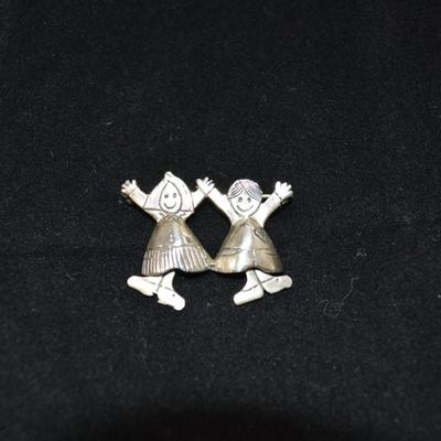 LilyWorks EFS Sterling Silver Children Pin 1.5" 7.5g