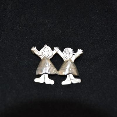 LilyWorks EFS Sterling Silver Children Pin 1.5" 7.5g