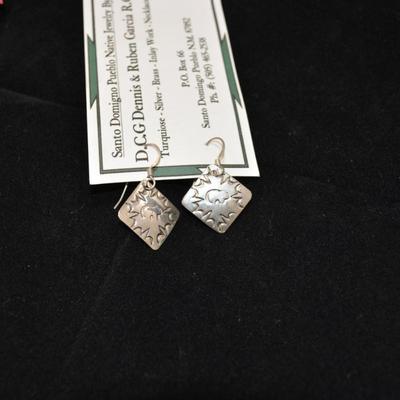 Dennis & Ruben Garcia Pueblo Native Earrings 3.2g