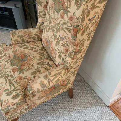 PAIR Queen Anne Style High Back Chairs
