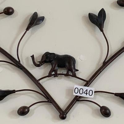 Metal Decorative Wall Hanging Elephant