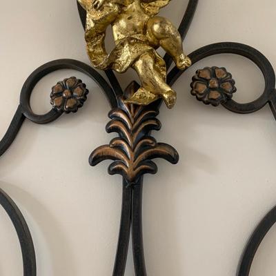 Metal Decorative Wall Hanging Cherub