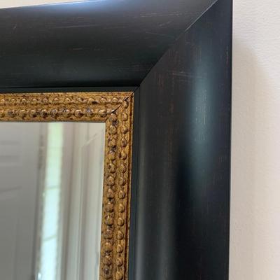 Satin Black Framed Mirror