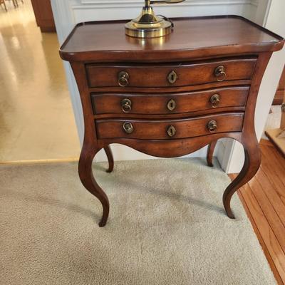 Drexel Heritage 3 Drawer End Table 25Wx16Dx30H