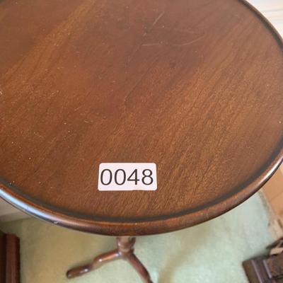 Mahogany Bust / Plant Stand