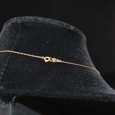 14k Chain with Pearl & 14k Beads 15