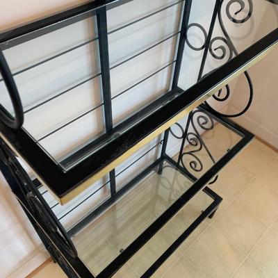 Metal / Glass Bakers Rack 30Wx15Dx74H