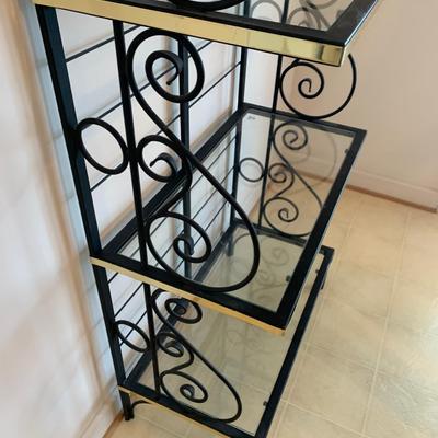 Metal / Glass Bakers Rack 30Wx15Dx74H