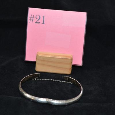 Vintage 925 Sterling Clasp Bracelet 8" 9.3g