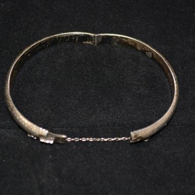 Vintage 925 Sterling Clasp Bracelet 8" 9.3g