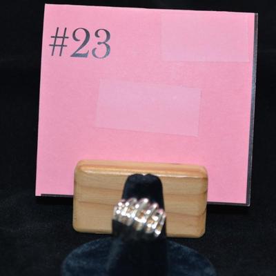 925 Sterling Textured Dome Ring Size 6 5.0g