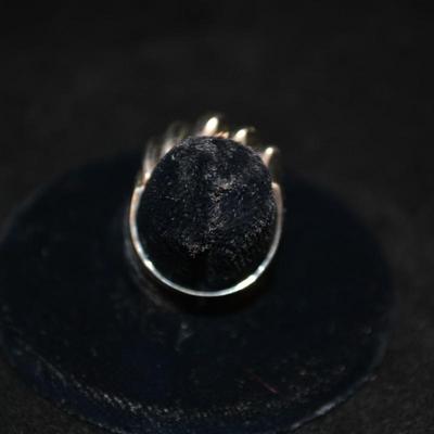 925 Sterling Textured Dome Ring Size 6 5.0g