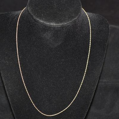 Delicate 10k Gold Chain 18" 0.5g