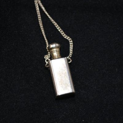 Sterling Perfume Pendant 24" 11.3g