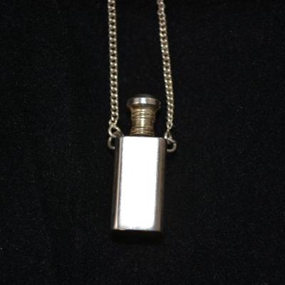 Sterling Perfume Pendant 24" 11.3g