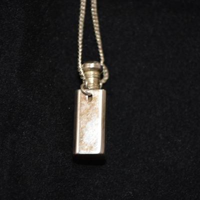 Sterling Perfume Pendant 24" 11.3g