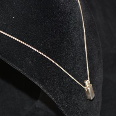 Sterling Perfume Pendant 24" 11.3g