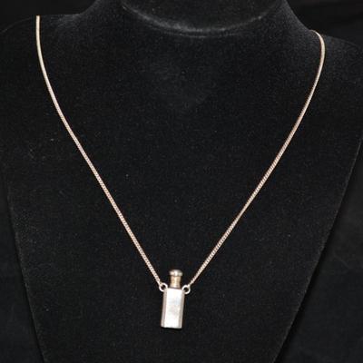 Sterling Perfume Pendant 24" 11.3g