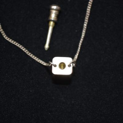 Sterling Perfume Pendant 24" 11.3g