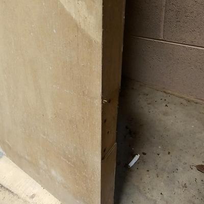 Two Solid Core Unfinished Wood Doors  (WS-JS)