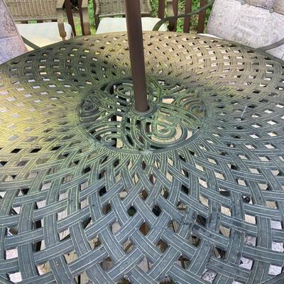 Patio Furniture w Chairs, Umbrella