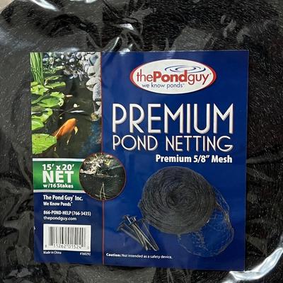 THE POND GUY ~ Premium Pond Netting ~ 15' x 20' Mesh Net ~ NIB