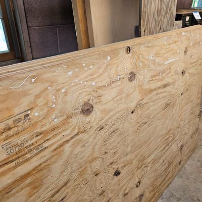 Four Sawhorses & Six Sheets of Plywood  (WS-JS)