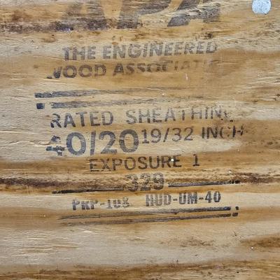 Four Sawhorses & Six Sheets of Plywood  (WS-JS)