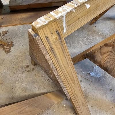 Four Sawhorses & Six Sheets of Plywood  (WS-JS)