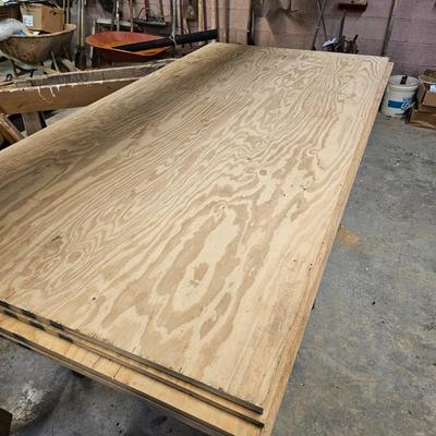 Four Sawhorses & Six Sheets of Plywood  (WS-JS)