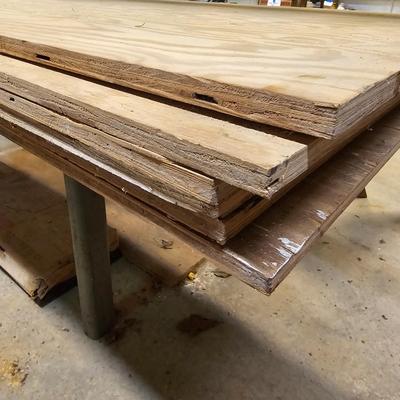Four Sawhorses & Six Sheets of Plywood  (WS-JS)